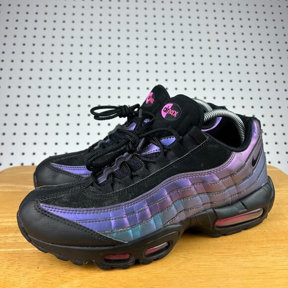 Men’s Size 9-Nike Air Max 95 Premium Throwback Future 538416-021 Black Purple